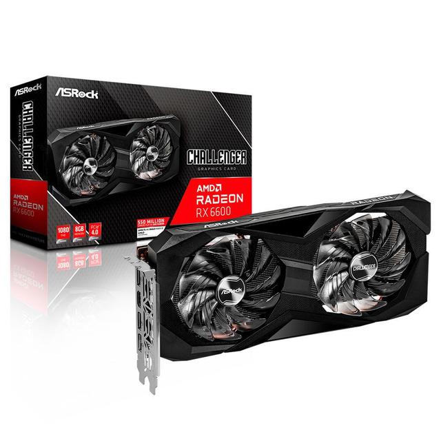 Placa de Vídeo ASRock AMD Radeon, RX 6600 CLD 8G, 8GB, GDDR6, 128 Bits - 90-GA2RZZ-00UANF