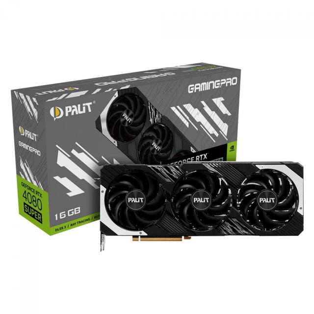 Placa De Vídeo Palit GeForce RTX 4080 Super Gaming Pro, 16GB, GDDR6X, DLSS, Ray Tracing, NED408S019T2-103