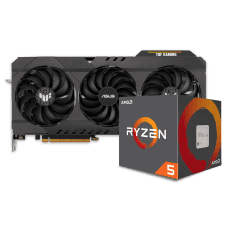 KIT UPGRADE ASUS TUF GAMING RADEON RX 6700 XT OC + AMD RYZEN 5 5600X