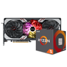 KIT UPGRADE ASROCK RADEON RX 6700 XT PHANTOM GAMING D OC + AMD RYZEN 5 5600X