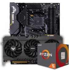 KIT UPGRADE ASUS TUF GAMING RADEON RX 6700 XT OC + AMD RYZEN 5 5600X + ASUS TUF GAMING X570-PLUS