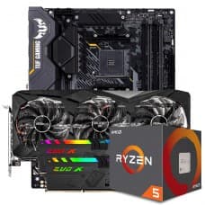 KIT UPGRADE ASROCK RADEON RX 6700 XT CHALLENGER PRO OC + AMD RYZEN 5 5600X + ASUS TUF GAMING X570-PLUS +
