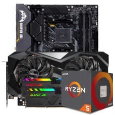 KIT UPGRADE ASROCK RADEON RX 6700 XT CHALLENGER + AMD RYZEN 5 5600X + ASUS TUF GAMING X570-PLUS + MEMÓRI