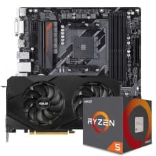 KIT UPGRADE ASUS GEFORCE RTX 2060 OC EVO DUAL + AMD RYZEN 5 5600X + GIGABYTE B450 AORUS M