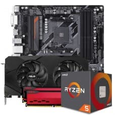 KIT UPGRADE ASUS GEFORCE RTX 2060 OC EVO DUAL + AMD RYZEN 5 5600X + GIGABYTE B450 AORUS M + GEIL ORION 16