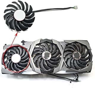 LINGFE Fã refrigerador. PLD09210B12HH PLD10010B12HH PC. Fan de placa gráfica compatível para MSI RTX 2080 Duke 2080 TI Placa de Vídeo. PLD09210B12HH PLD10010B12HH. joyous 