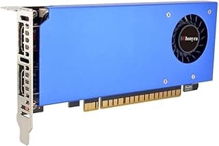 SRhonyra Placa de vídeo GTX 1650 4GB GDDR5 de perfil baixo 2 monitores placa gráfica 2HDMI 128 bits PCIe 3.0 × 16 Bus Powered Support DirectX 12 OpenGL 4.6 HDCP 2.2 