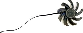 LINGFE 85 mm GA91S2U 4 Alfinete RTX2080 Fan mais frio compatível com Tongde GeForce RTX 2080 Cartão de gráficos de fãs de jogos duplos de jogos OC joyous (Blade Color : Long line) 