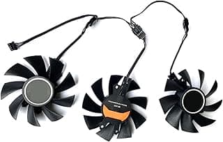 LINGFE 75 mm Igame GTX 1060 Compatível para o Geforce colorido GTX 1070 Ti GTX 1080 GTX 1050 Fã do ventilador de cartão de vídeo Fan 4Pin Substitua joyous (Blade Color : 3pcs) 