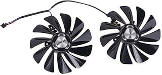 Hardware Pinhaijing 2 peças/conjunto 95 mm FDC10U12S9-C RX5700 XT Ventilador GPU para placa gráfica XFX RX 5600 5700 XT RAW II Ventilador de refrigeração 