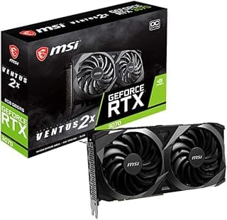 MSI Placa gráfica Gaming GeForce RTX 3070 LHR 8GB GDRR6 256 bits HDMI/DP Nvlink Torx Fan 2 Ampere Architecture OC (Ventus 2X) 