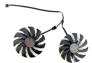 DbHFgjMN Novo 95mm Compatível para Gigayte Aorus GeForce GTX 1060 extremo GTX 1080 Ti GTX 1080 Ti RTX2060 Xtreme Edition T129215BU PLD10015B12H 4PIN Fã pleasantly (Blade Color : 2pcs) 