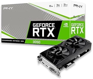 Placa de Video NV RTX3050 8GB GDDR6 128BITS VERTO DUAL FAN PNY VCG30518DFBPB1 