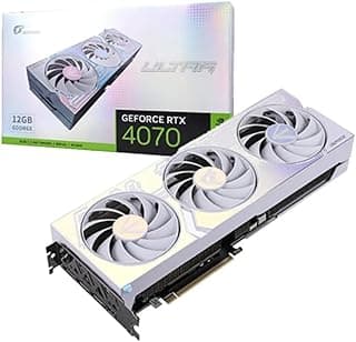 Colorful GeForce RTX 4070 Ultra W OC 12GB 192Bit Placa Gráfica GDDR6X Placas de Vídeo para Jogos RTX4070 NVIDIA GPU de Ecrã 