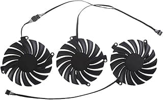 VAHOOO 3 PCS Conjunto CF9010H12S CF-12910S 0.35A RTX3080 3080Ti Ventilador da placa gráfica Compatível com Inno3D RTX 3080 3070 Ti X3 OC Ventilador da placa gráfica glorious 
