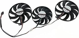 LINGFE 3PCS T129215BU FDC10H12D9-C Fã de placa gráfica compatível com Asus tuf Jogos x3 radeon RX 5700 O8G Evo Gaming joyous (Blade Color : FDC10H12D9-C) 