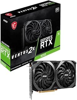 Placa de Vídeo Nvidia MSI RTX 3050 8GB DDR6 VENTUS 2X OC - 912-V500-008 