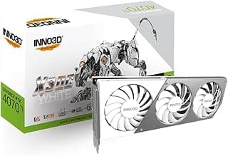 Placa de Video Inno3d Geforce Rtx 4070 Ti X3 Oc White, 12gb, Gddr6x, 192-bit, N407t3-126xx-186148w 