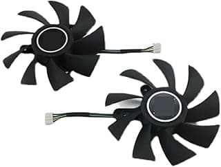 LINGFE 2pcs 85mm 4pin Fãs de refrigeração para o iGame GeForce RTX 2070 Super Ultra GPU Fã compatível com colorido RTX 207 0s 2080 2080ti fã de placa gráfica joyous (Blade Color : 1Lot) 