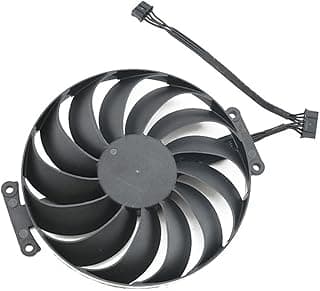 LINGFE 9 5mm T129215SU CF1010U12S Substituição do ventilador da placa gráfica 680 0xt Compatível para Asus Rog Strix RX 6700 6800 6900 XT GPU Ventilador mais frio joyous (Blade Color : 6Pin) 