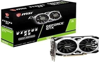 MSI Placa de vídeo Gaming GeForce GTX 1650 128 bits HDMI/DP/DVI 4GB GDRR6 HDCP suporta DirectX 12 VR Ready OC (GTX 1650 D6 Ventus XS OCV1) 