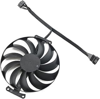 LINGFE 9 5mm T129215SU CF1010U12S Substituição do ventilador da placa gráfica 680 0xt Compatível para Asus Rog Strix RX 6700 6800 6900 XT GPU Ventilador mais frio joyous (Blade Color : 7Pin) 