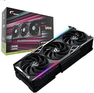 Colorful GeForce RTX 4090 Vulcan OC 24GB 384bit Placa Gráfica GDDR6X Placa de Vídeo para Jogos RTX4090 GPU de Ecrã 