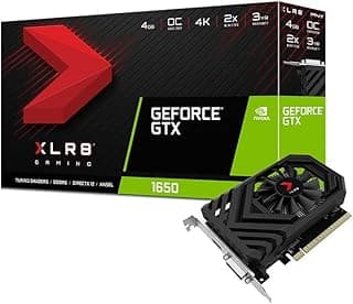 PNY Placa gráfica VCG16504SFPPB-O GeForce GTX 1650 4GB XLR8 Gaming Overclocked Edition 