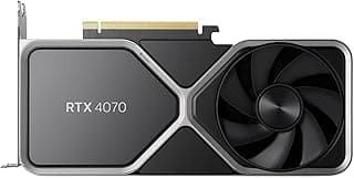 NVIDIA Placa gráfica GeForce RTX 4070 Edição Fundadora (FE) - Titânio e Preto 