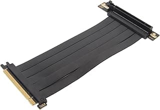 Cabo Extensor PCIE 4.0 X16 Cabo Extensor GPU Plug and Play de 90 Graus 128 Gbps de Alta Velocidade para RX 7900 XT para RX 7500 (30cm) 