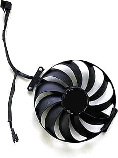 LINGFE 95 mm CF1010U12S T129215SU RX 6800 FAN GPU Compatível para Asus tuf Gaming Radeon RX 6700 6800 6900 XT OC Fãs de placa de vídeo gráficos da edição joyous (Blade Color : 7PIN) 