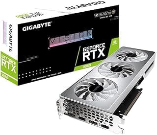 GIGABYTE Placa gráfica GeForce RTX 3060 Vision OC 12G (REV2.0), 3 ventiladores WINDFORCE, placa de vídeo 12GB 192-bit GDDR6, GV-N3060VISION OC-12GD 