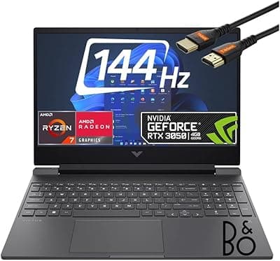 Newest HP Victus 15.6" FHD IPS Gaming Laptop - AMD Ryzen 7 5800H - GeForce RTX 3050 Ti - 144Hz 1080p - Windows 11 WiFi 6E w/HDMI (16GB RAM | 1TB PCIe SSD) 