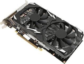 RX580 Gaming Graphics Card 8GB, GDDR5 256bit Computer Graphics Card com HDMI, DP, DVI, Dual Cooling Fan, 1284MHz PCI Express 3.0 PC Video Card for Desktop, Game, Office 