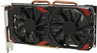 RX580 Graphics Card, RX 580 8GB GDDR5 Memory 256bit Computer Gaming Graphics Card, Support DP,HDMI,DVI D Output Ports,Dual Cooling Fan,1080P 