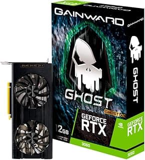 Placa de Vídeo Gainward - GeForce RTX 3060, 12GB OC GD6 256-Bits, GHOST Series 