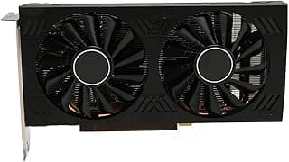 Placa Gráfica para Jogos RX580 8G GDDR5 256 Bit, PCI Express 3.0 X16, Placa Gráfica para Jogos Dual Fan PC com HDMI e 2 Portas DisplayPort, Resolução 4096x2160 