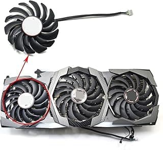 LINGFE Ventilador mais frio PLD09210B12HH PLD10010B12HH PC Compatível com ventilador da placa gráfica Para MSI RTX 2080 Duke 2080 Ti cartão de vídeo PLD09210B12HH PLD10010B12HH joyous 