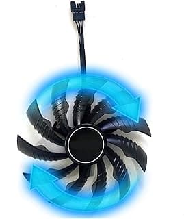 LINGFE Novo 95mm PLD10010S12H 4PIN RTX3060 FAN GPU Compatível para Gigabyte GTX 1650 1660 Ti RTX 2060 2070 Super RTX3060 Ti ÁGUIA Resfriamento joyous (Blade Color : A) 