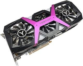 Placa de vídeo,Placa gráfica para jogos RX6800-16G D6 PB com memória 16G / 256bit / GDDR6 3 ventiladores de tamanho grande Placa traseira de metal luz respiratória 