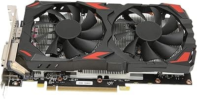 Placa de vídeo RX 580, placa de mineração para jogos 8 GB GDDR5 256 bits Suporte 8K, 16 PCI Express 3.0, 3 x DP HDMI DVI, refrigeração de ventilador duplo, para home office