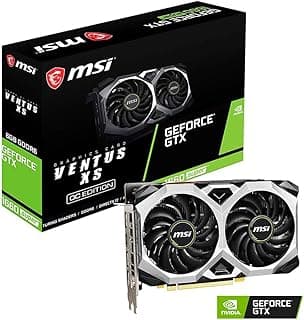 MSI Gaming GeForce GTX 1660 Super 192-bit HDMI/DP 6GB GDRR6 HDCP Suporte DirectX 12 Dual Fan VR Ready OC Placa Gráfica (GTX 1660 Super VENTUS XS OC) 