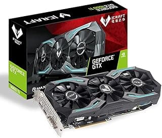 MAXSUN GeForce GTX 1660 Ti iCraft 6GB 192-Bit GDDR6 placa de vídeo para jogos GPU com 3 ventiladores resfriamento de desempenho e iluminação RGB 