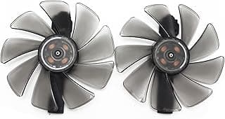 LINGFE Fd10015m12d rx5700 argb. Fan refrigerador compatível para safira Rx 5500 xt 8gb nitro + Vista de refrigeração da placa de vídeo da edição especial joyous (Blade Color : 2PCS) 