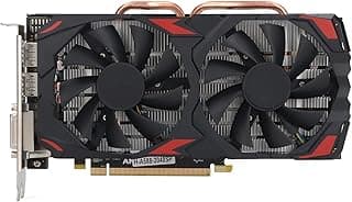 Placas Gráficas AMD RX580, 8GB DDR5, 256 Bits, Placa Gráfica de Vídeo para PC, PCI Express 3.0 Com Ventilador Duplo, Interface Multimídia HD, Portas DVI, Portas DP (580 8G D5) 