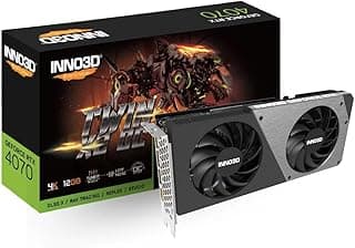 Placa de Video Inno3d Geforce Rtx 4070 Twin X2 Oc, 12gb, Gddr6x, 192-bit, N40702-126xx-185252n 