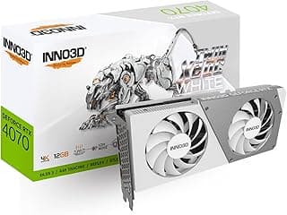 Placa de Video Inno3d Geforce Rtx 4070 Twin X2 Oc White, 12gb, Gddr6x, 192-bit, N40702-126xx-185252w 