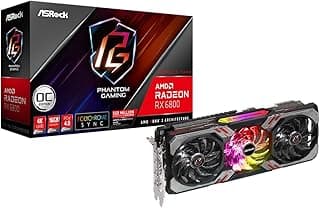 ASRock VCX RX6800 PGD 16GO RX 6800 Graphics GDDR6 16GB 256Bit HDMI DP varejo 