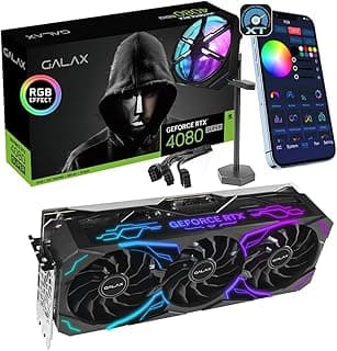 Galax, Placa de Vídeo RTX 4080 SUPER SG 1-Click OC GALAX GeForce, 16 GB GDDR6X, DLSS 3, Ray Tracing - 48SZM6MD9RSG 