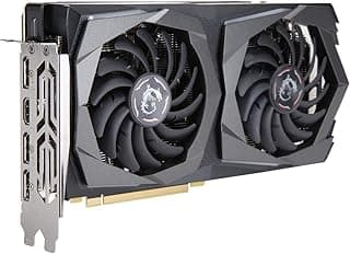 MSI Placa de vídeo para jogos GeForce GTX 1660 128 bits HDMI/DP 6 GB GDRR5 HDCP suporta DirectX 12 Dual Fan VR Ready OC (GTX 1660 Gaming X 6G) 